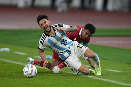 Nicolas Gonzalez, que se perdió el Mundial por lesión, volvió a ser una pieza clave para Scaloni