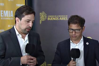 Nicolás Kreplak junto a Axel Kicillof