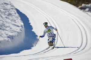 Nicolás Lima, compitiendo en el Mundial de Eslovenia 2021, que se realizó en marzo, donde obtuvo el pase para los Juegos Paralímpicos Beijing 2022