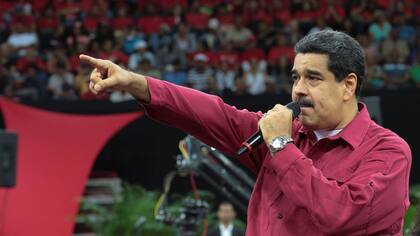 Nicolás Maduro durante el discurso en el que habló de tomar armas y la Corte fue atacada