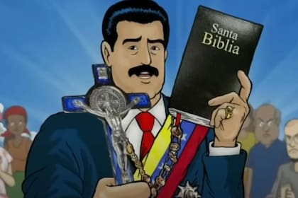 Nicolás Maduro en un capítulo de SuperBigote
