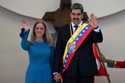 Nicolás Maduro y Cilia Flores