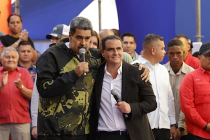 Nicolás Maduro y el empresario Alex Saab