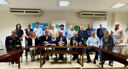 Nicolás Pino estuvo en una conferencia en la sede de la Confederación Económica de Misiones (CEM), en Posadas