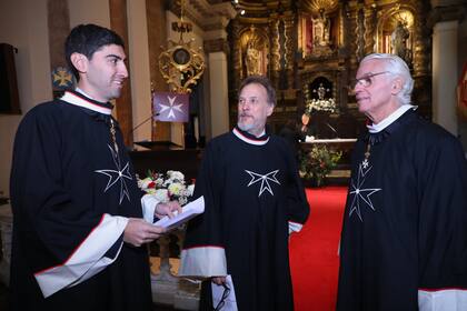 Nicolás Pinto, Luis Lahite y Luis Soria, Caballeros de la Orden de Malta