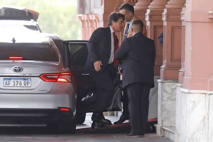 Llegada de Ministros a Casa Rosada. Nicolás Posse, Jefe de Gabinete