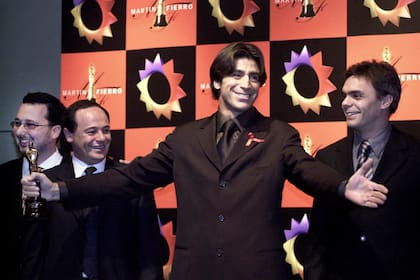 Nicolás Repetto en 1992, año en que ganó un Martín Fierro de Oro y vivió un romance con Raquel Mancini