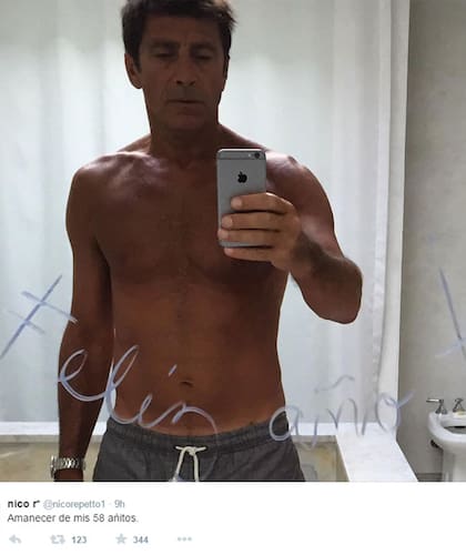 Nicolás Repetto, espléndido, a los 58