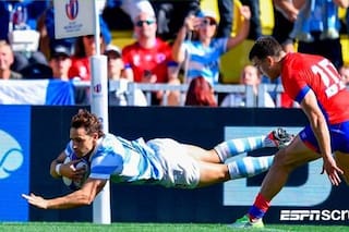 El espectacular try de Nico Sánchez que abrió el camino para la goleada de los Pumas ante Chile