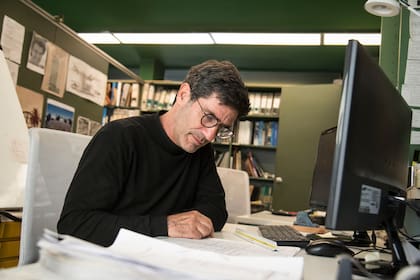 Nicolas Serra en su estudio