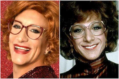 Nicolás Vázquez y Dustin Hoffman en la piel del personaje central de Tootsie