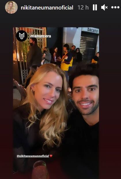 Nicole junto a su novio, Juan Manuel Urcera