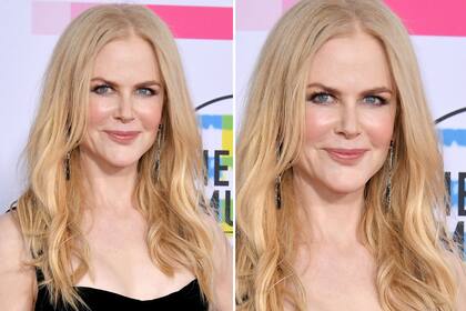 Nicole Kidman apostó por un peinado con leves ondas en las puntas y un maquillaje bien natural