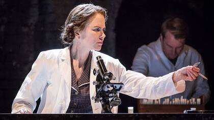 Nicole Kidman, en el papel de Rosalind Franklin, durante un ensayo de la obra de teatro de Anna Ziegler 'Photograph 51' en Londres en 2015.
