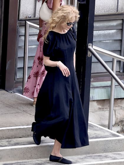 Nicole Kidman fue vista asistiendo sola a la misa de Navidad en North Sydney