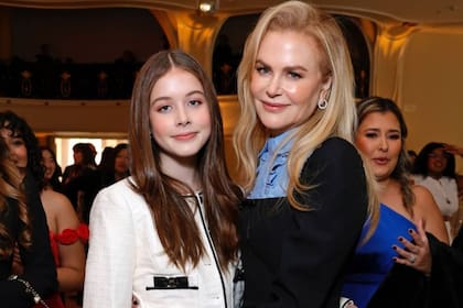 Nicole Kidman junto a su hija menor, Faith Margaret
