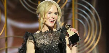 Nicole Kidman, mejor actriz en una miniserie (Big Little Lies), en la que interpreta a una mujer abusada por su marido