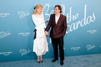 Nicole Kidman y Javier Bardem, en el estreno de Being The Ricardos en la ciudad de Nueva York