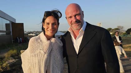 Nicole Minetti junto a su novio el multimillonario Giuseppe Cipriani