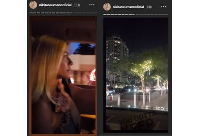 Nicole Neumann comparte el minuto a minuto de sus vacaciones en sus redes sociales. Imagen: capturas de pantalla de Instagram