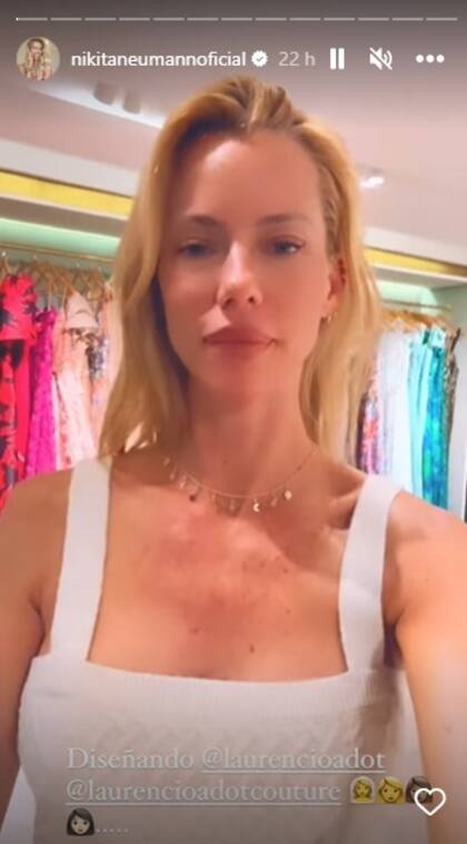 Nicole Neumann en la prueba de su vestido con Laurencio y sus damas de honor