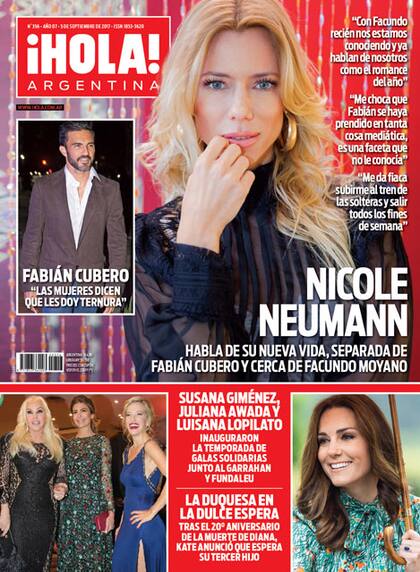 Nicole Neumann, en la tapa de esta semana