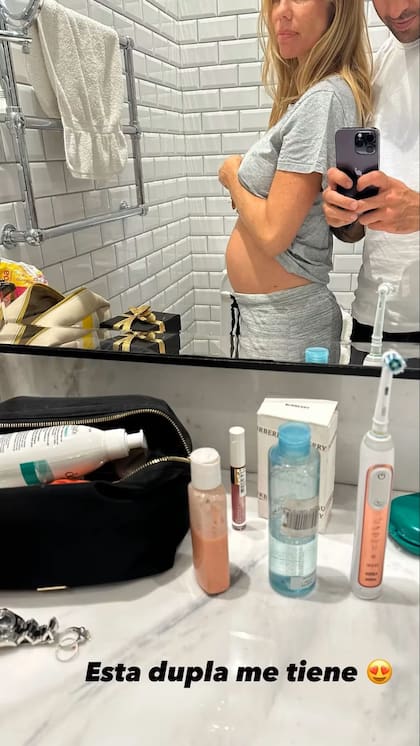 Nicole Neumann mostró cómo avanza u panza de embarazo a tres meses de gestación