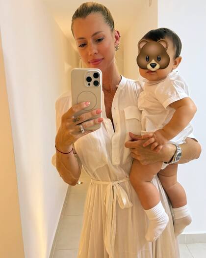 Nicole Neumann reveló que su hijo cruz de once meses lleva una alimentación vegetariana (Foto: Instagram @nikitaneumannoficial)