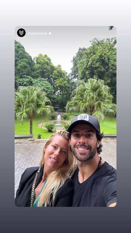 Nicole Neumann y Manuel Urcera, de vacaciones en Brasil