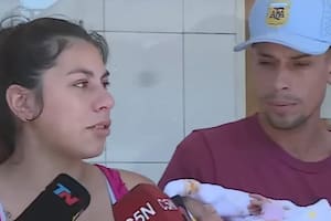 Nicole y David, la mamá y el papá de Aylín, la nena que había sido robada en Lomas de Zamora y fue recuperada