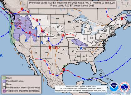 Nieve en Illinois: el jueves 2 de enero, se espera que el centro y norte del estado experimenten mezclas de lluvia y nieve, con acumulaciones menores a 2,5 cm