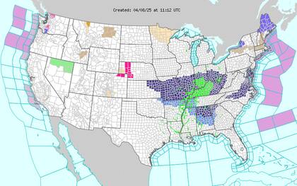 Nieve intensa en Maine: acumulaciones de hasta 20 cm por efecto del frente frío en el noreste