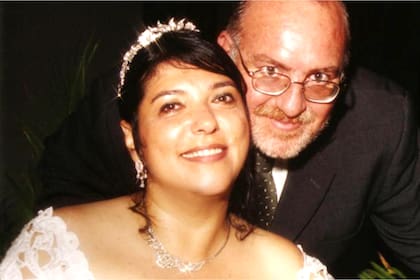 Nilcéia y Luis hace 14 años, cuando se casaron
