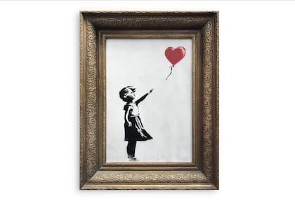 Niña con globo, la obra triturada segundos después de haberse rematado por 1,4 millones de dólares