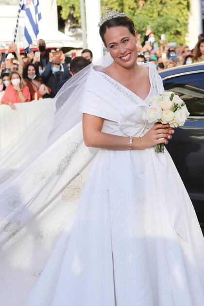 Nina lució la tiara Corsario, una de las piezas más especiales del joyero real.