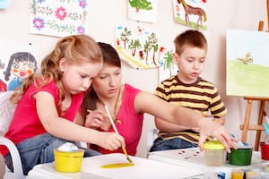 Niños en el jardín de infantes