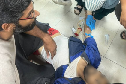 Los contactos con heridos fueron algunas de las situaciones más difíciles para Saray en Gaza.