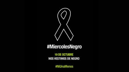 #NiUnaMenos Ni Una Menos movilización Obelisco miércoles negro 19 octubre nos vestimos de negro #NosotrasParamos femicidio violencia de género contra la mujer machista sexista