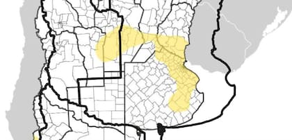 Nivel de sequía en la zona núcleo