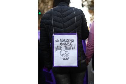 "No aparecemos muertas ¡Nos matan!". Foto: Josefina Nicolini