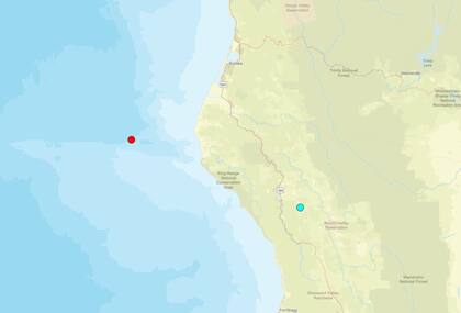 no de los temblores más fuertes de las últimas 24 horas en territorio continental estadounidense ocurrió cerca de Redway, California