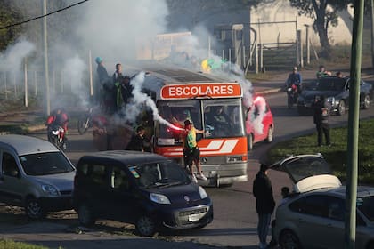 No faltaron los más enfervorizados en el partido entre Aldosivi y Unión que abrió la fecha del Torneo 2021.