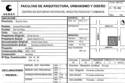 No hay datos sobre el constructor de la casona, según indica la ficha de la Facultad de Arquitectura, Urbanismo y Diseño