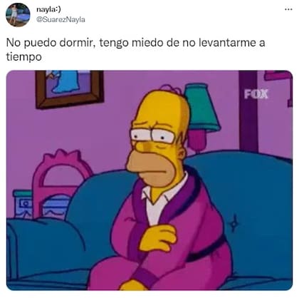 "No puedo dormir, tengo miedo de no levantarme a tiempo", dijo una usuaria de Twitter