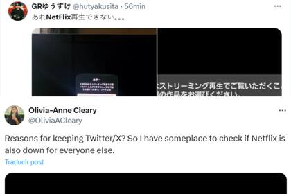 "No puedo reproducir Netflix...", escribió un usuario de Japón