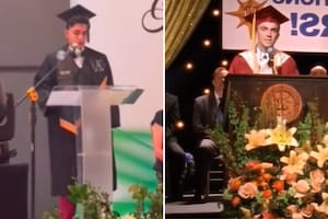 No solo el discurso fue igual, sino también la puesta en escena (Foto: Captura TikTok @hugo.csar.cambray)