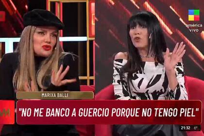 "No tengo piel con ella", dijo Balli; Guercio en tanto la acusó de haber hablado mal de ella (Foto: Captura de TV / eltrece)