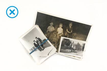 No utilizar ganchitos de metal ni banditas elásticas.