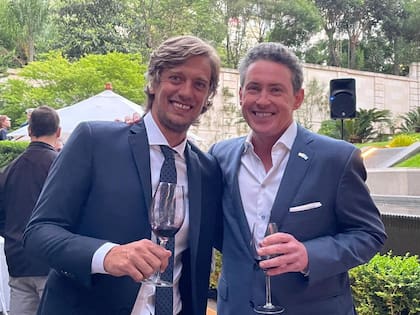 Noah Bryson Mamet (derecha), exembajador norteamericano en la Argentina, creó su vino Gran Diplomat.