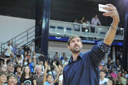 Nocioni, en el polideportivo